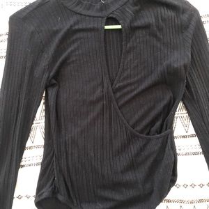 Black Full Tilt body suit open front